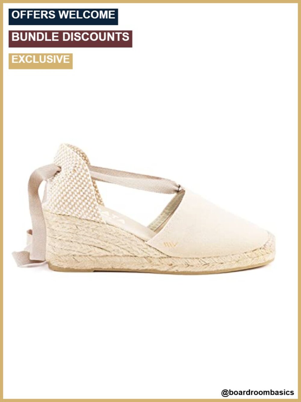 Women's Canvas Lace Up Espadrille Wedge Shoes Espadrilles Sandals Platform